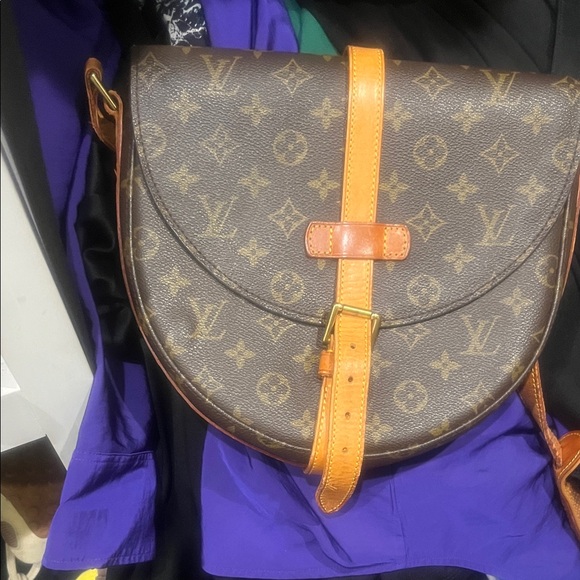 Louis Vuitton Brown and Tan Monogram Saddle Bag - Picture 1 of 1